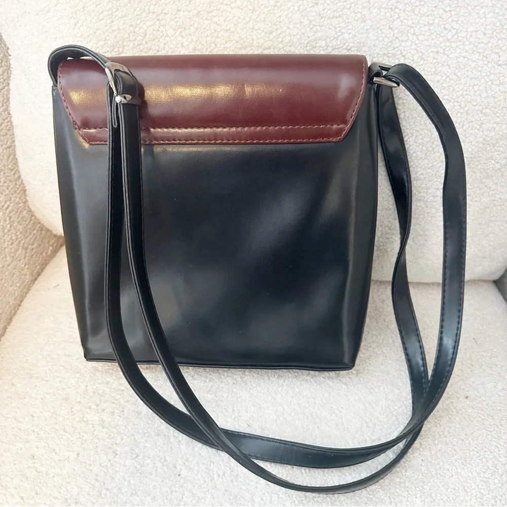 Luisa Dal Ponte vintage leather shoulder bag.